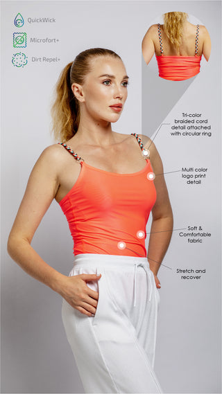 Women's Camisole with Braided Strap