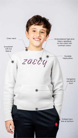 Boy's Regular-Fit Crew Sweatshirt