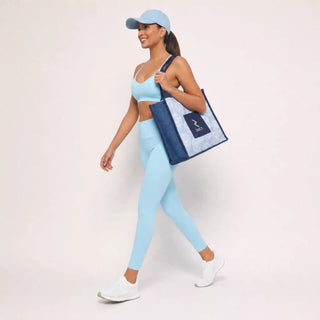 Printed Denim Tote Bag