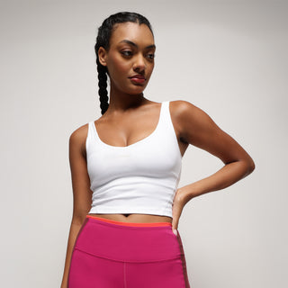 High-Intensity Sports Bra - Pearl White