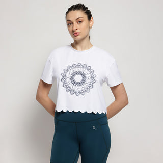Mandala Scallop Top
