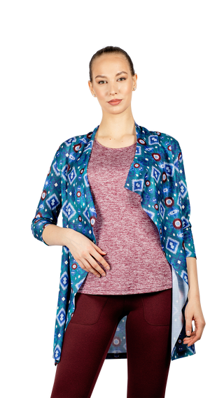 Women's Loose-Fit Printed Shrug