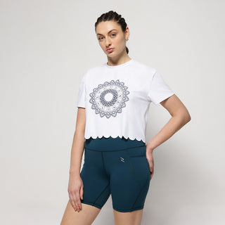Mandala Scallop Top