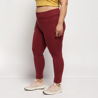 Sculpt Fit 7/8 Leggings - Crimson Red