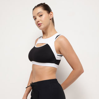 High-Intensity Sports Bra – Arctic White