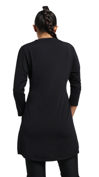 Women's V-Neck Yoga Top - Black