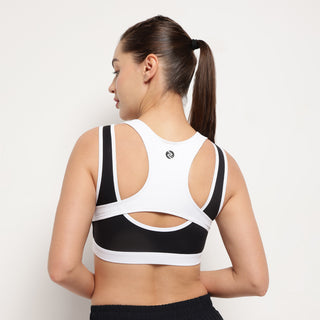 High-Intensity Sports Bra – Arctic White