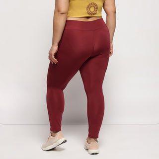 Sculpt Fit 7/8 Leggings - Crimson Red