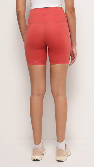 Women's Mid-Rise Gym Shorts - Tangelo
