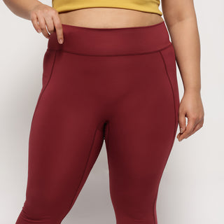 Sculpt Fit 7/8 Leggings - Crimson Red