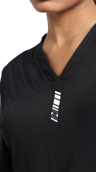 Women's V-Neck Yoga Top - Black