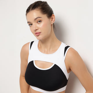 High-Intensity Sports Bra – Arctic White