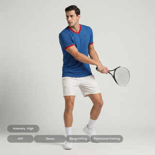 Men's V-Neck Short Sleeve Sports T-Shirt