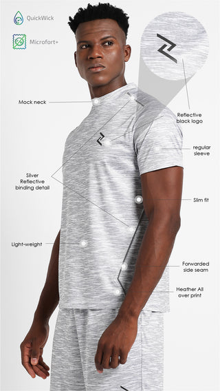 Men's Mock-Neck Short-Sleeve T-shirt