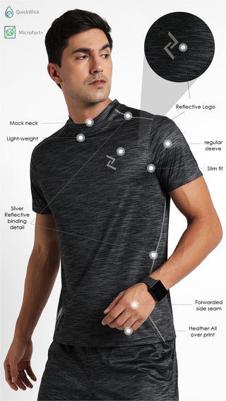 Men's Mock-Neck Short-Sleeve T-shirt