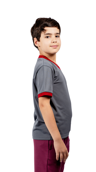 Boy's V-neck Short Sleeve Tee