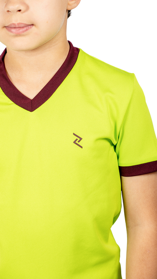 Boy's V-neck Short Sleeve Tee