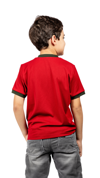 Boy's V-neck Short Sleeve Tee