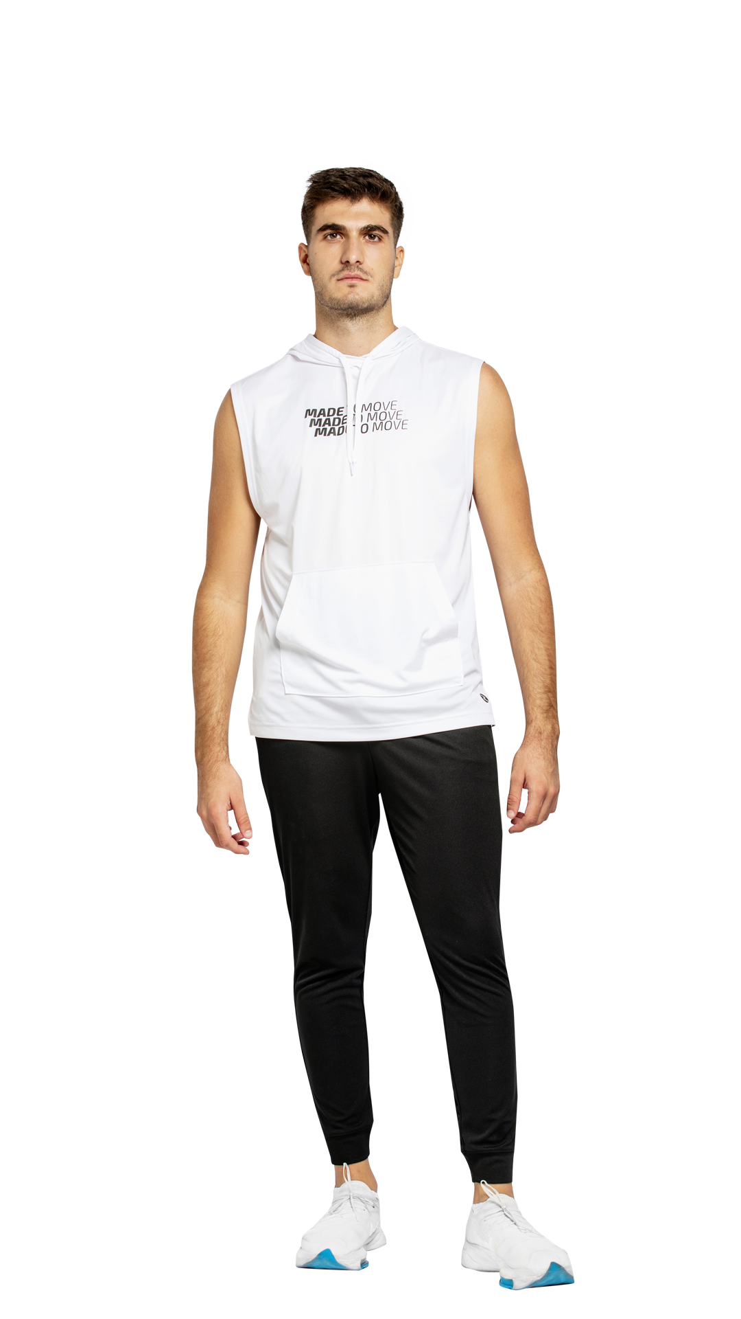 Men's sleeveless training hoodie sales