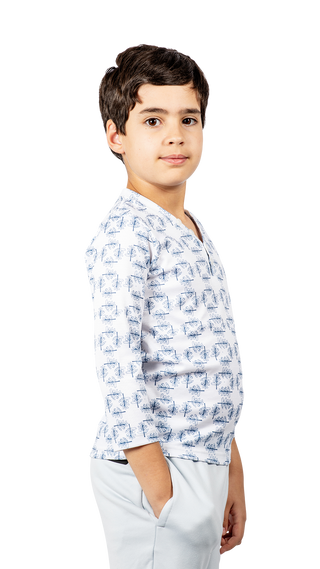 Boy's V-neck 3/4 sleeve T-shirt