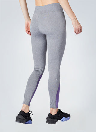 Women's Mid-Rise Power-Mesh Reflective-Leggings