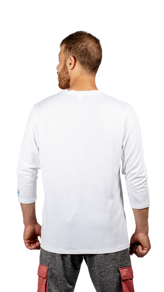 Men's V-neck 3/4 sleeve T-shirt